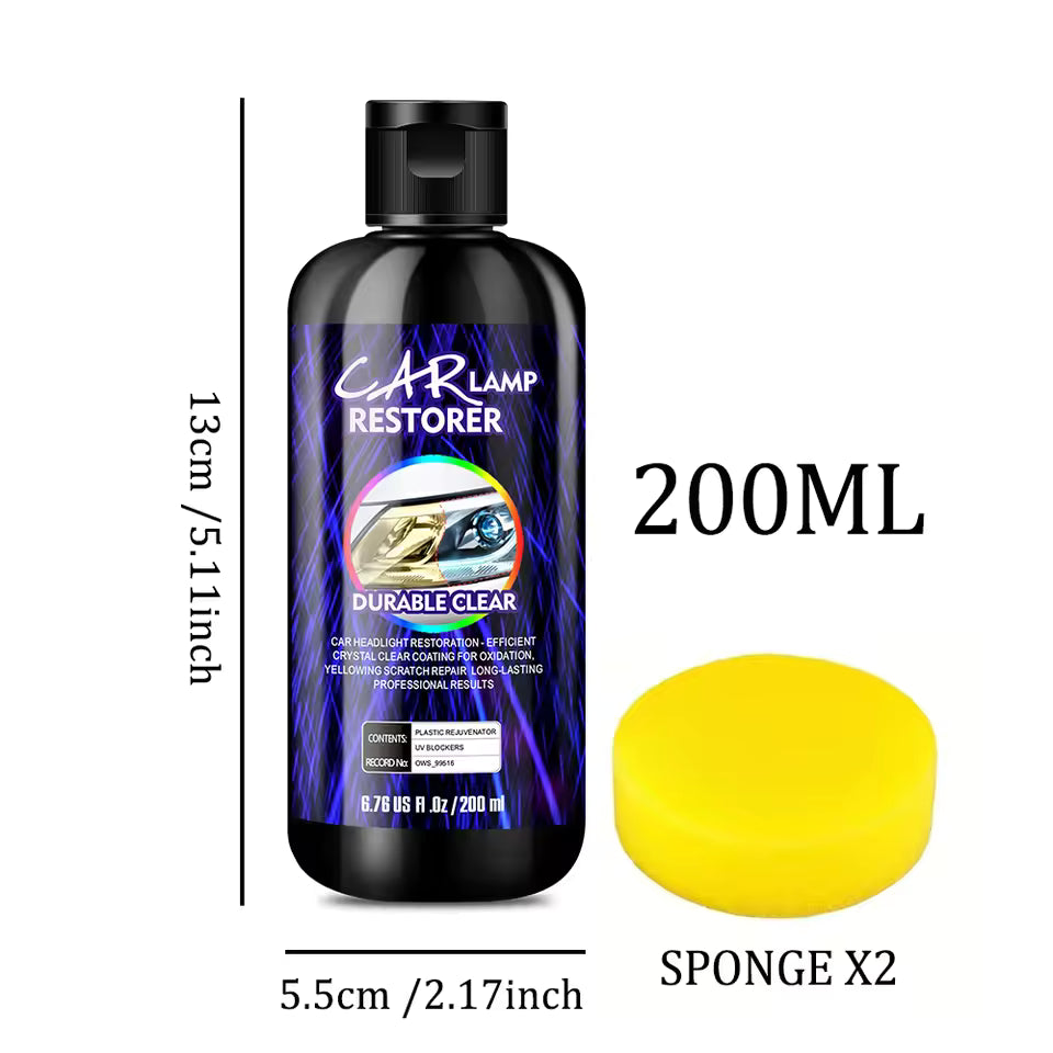 LumiRestore Headlight Polish I Lamp Restorer and Scratch Remover