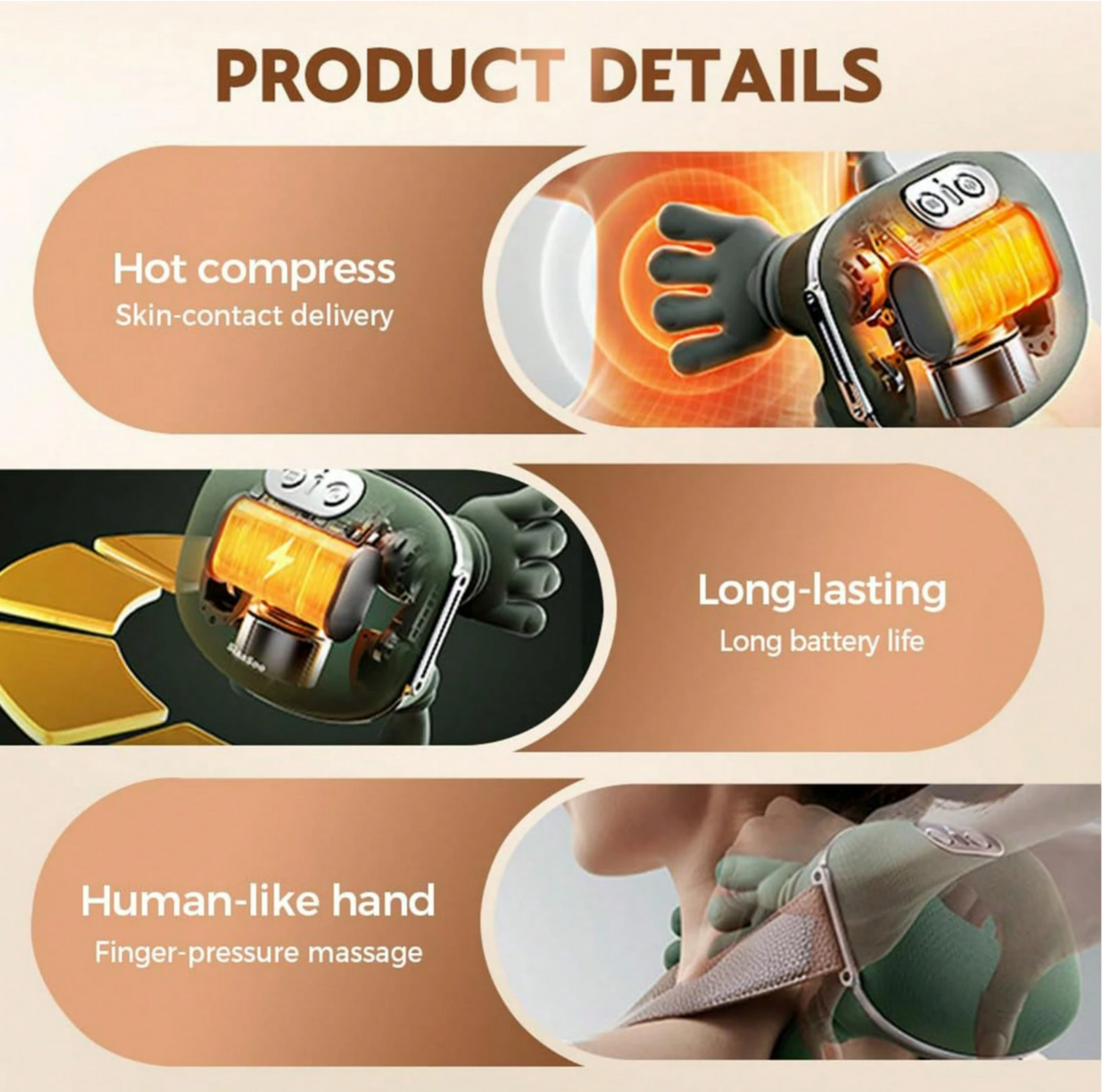 PAINMELT— Neck & Shoulder Deep-Kneading Massager with Heat