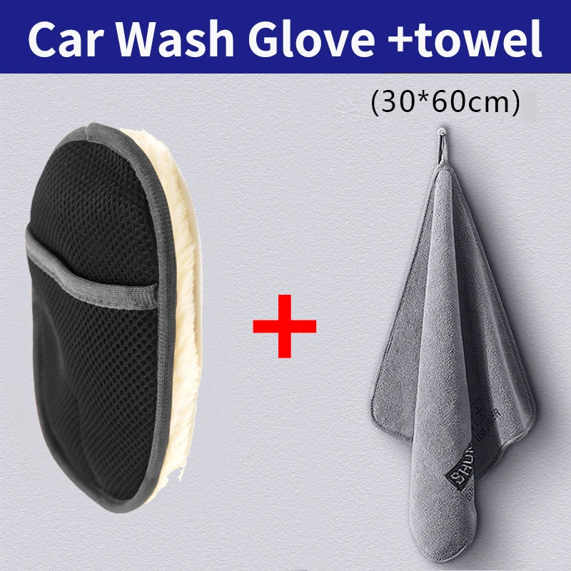Car Washing Imitation Wool Glove